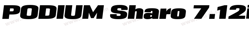 PODIUM Sharo 7.12ita字体转换 PODIUM Sharo 7.12ita字体转换
